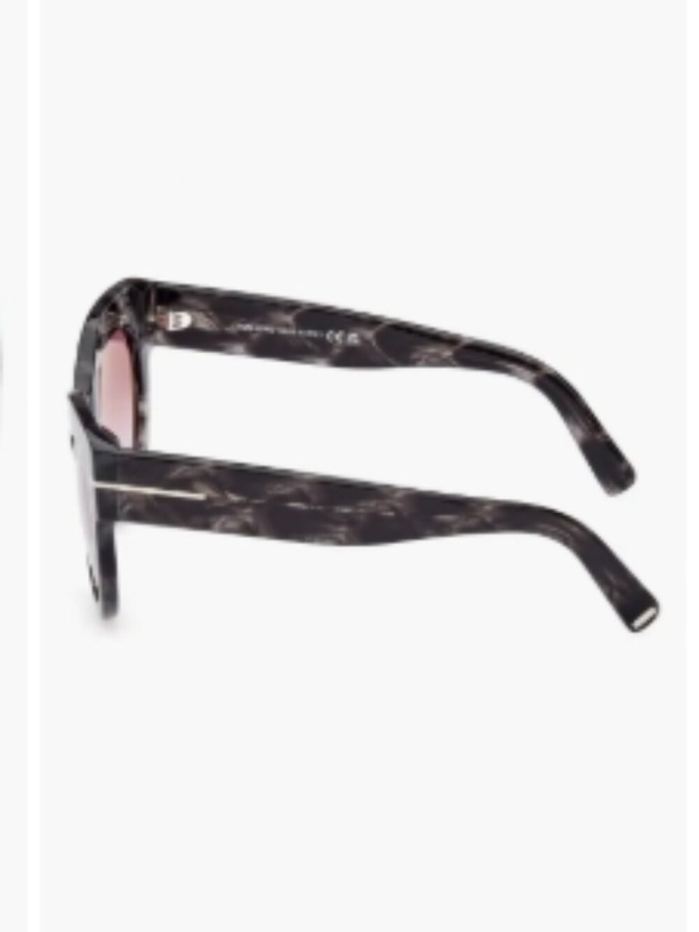 TOM FORD — Lucilla 51mm Gradient Cat‑Eye Sunglasses Color: Black Havana / Purple - Picture 4 of 7